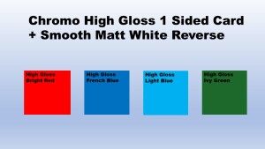 Chromo Gloss Coloured Card 250gsm