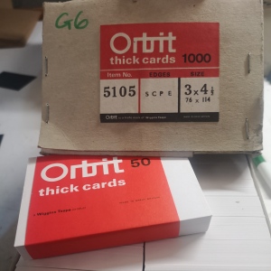 Orbitt 76x114mm White card