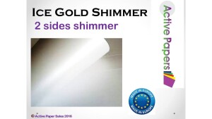 Ice White Gold Dust Shimmer A4 150gsm 500 sheets