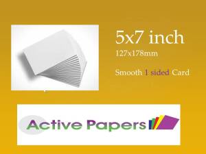 5 x 7 1 Sided Smooth Card 350gsm