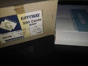 220 Cards Vintage Gateway Folded Mendip Thick 178x114mm
