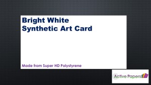 White Poly Art Synthetic Card 1000microns