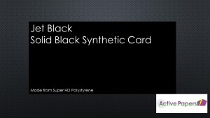 BLACK Poly Art Synthetic Card 1500microns