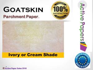 Goatskin Archive Parchment  Ivory 120gsm