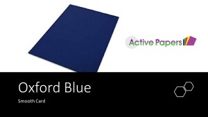 Oxford Blue Thick Card 270gsm A2