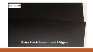 Black Translucent 100gsm Curious Brand