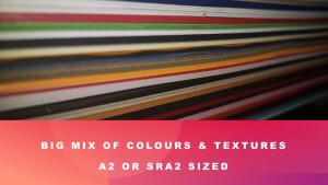 60 sheets Big Mix of Colours A2 size paper&card