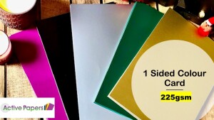 Satin Colour Card Mix 225gsm 100 sheets A4