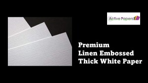 Linen Thick White Paper 140gsm