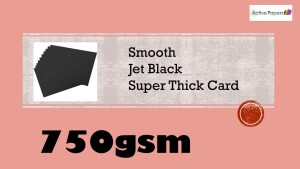 Black Smooth Card 750gsm A6 & A5