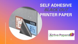 Black Out Self Adhesive Paper 90gsm