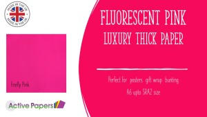 Firefly Fluorescent Pink Thick Paper 20 sheets