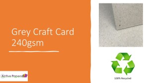 Grey Craft Card 240gsm A6