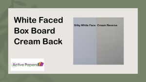1000 sheets White Box Card A4 or A5 250gsm Cream Back
